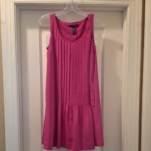 Lauren Ralph Lauren Fuchsia Pleated Mini Dress